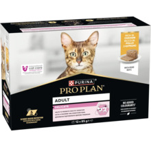 Purina Pro Plan Adult Delicate hrană pentru pisici mousse cu pui 12 ori 85 grame pachet multiplu