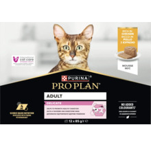 Purina Pro Plan Adult Delicate hrană pentru pisici spumă cu pui 12 ori 85 grame pachet multiplu