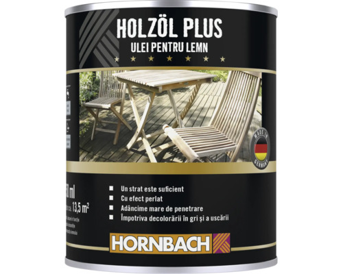 Ulei pentru lemn de larice Hornbach Plus 750 ml buc