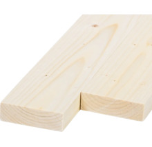 Două scânduri din lemn masiv rindeluit din lemn de pin netratat pentru construcții