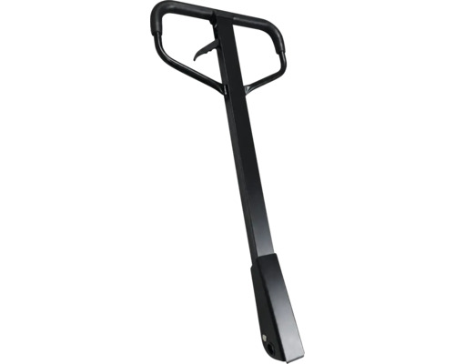 Tijă pentru transpalet din metal cu mâner ergonomic și manetă de operare.
