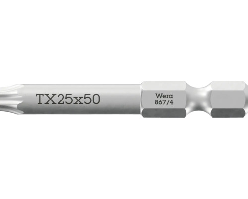 Bit surubelnita Torx Wera TX 25, lungime 50 milimetri