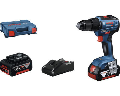 Mașină de găurit & înșurubat cu acumulator Bosch Professional GSR18V-55 18V max. 55Nm, 2 acumulatori și valiză L-Case inclusă Mașină de găurit & înșurubat cu acumulator Bosch Professional GSR18V-55 18V max. 55Nm, 2 acumulatori și valiză L-Case inclusă