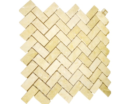 Mozaic marmură Pyramids beige 5 31x31 cm