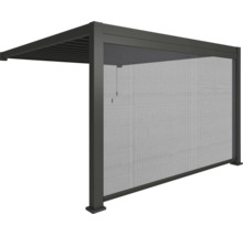 Protecție solară laterală pentru copertine de terasă din aluminiu cu țesătură textilă pentru montare pe stâlp