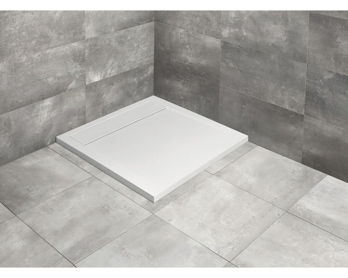 Cădiță de duș pătrată Radaway Teos C 90x90x4 cm compozit alb HTC9090-04