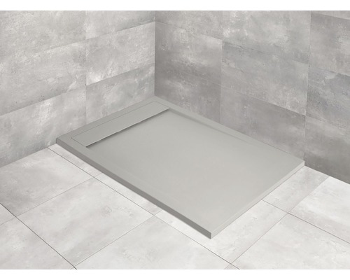 Cădiță de duș dreptunghiulară Radaway Teos F 90x140x4 cm compozit cemento HTF14090-74