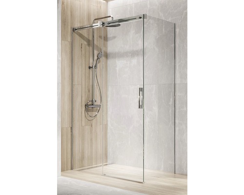 Perete lateral cabină duș Radaway Espera Pro S1 90x200 cm, sticlă transparentă, profil crom