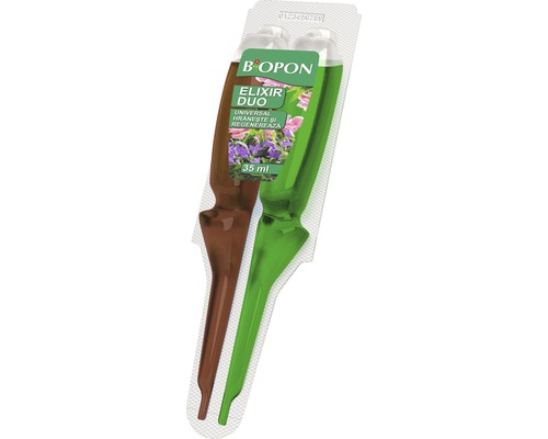 Fertilizator Biopon fiolă Duo Universal Elixir, 35 ml Bopon Elixir Duo îngrășământ universal 35 ml