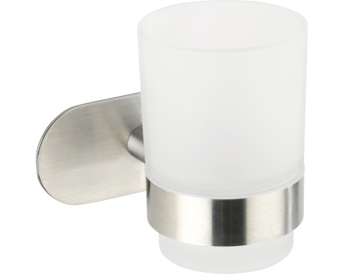 Suport de perete pentru pahar de periuțe de dinți din oțel inoxidabil și sticlă