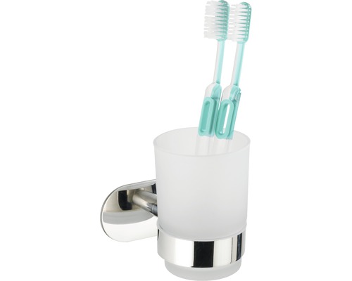 Pahar de perete pentru periuțe de dinți cu două periuțe de dinți