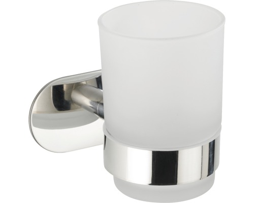 Suport de perete pentru periuțe de dinți din sticlă și metal