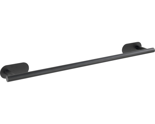 Suport negru pentru prosoape pentru baie