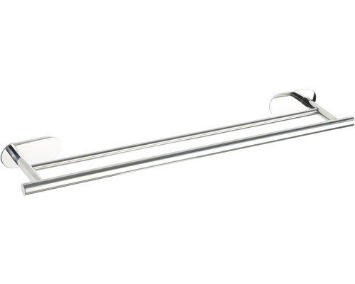 Suport dublu pentru prosoape, din metal, pentru baie