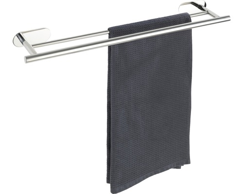 Suport dublu metalic pentru prosoape cu prosop