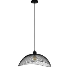 Lampa suspendată cu grilaj metalic negru