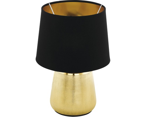 Veioză Manalba E14 max. 1x40W, negru/auriu