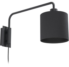 Lampa de perete pivotantă cu abajur din material textil