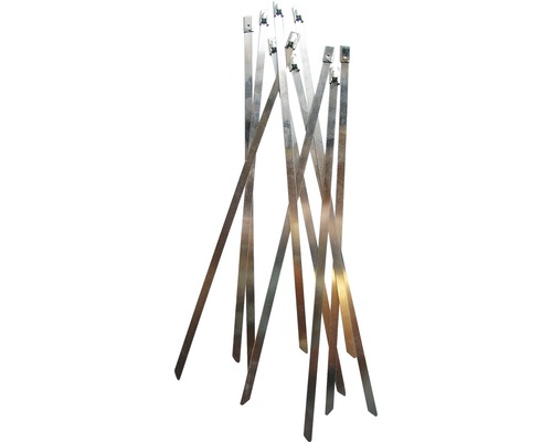 Coliere de inox pentru cabluri A2 200x4,4mm, set 10 bucăți