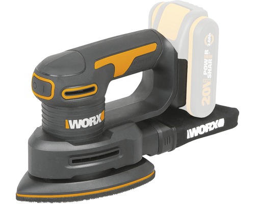 Șlefuitor excentric cu acumulator Worx cu baterie de 20 de volți