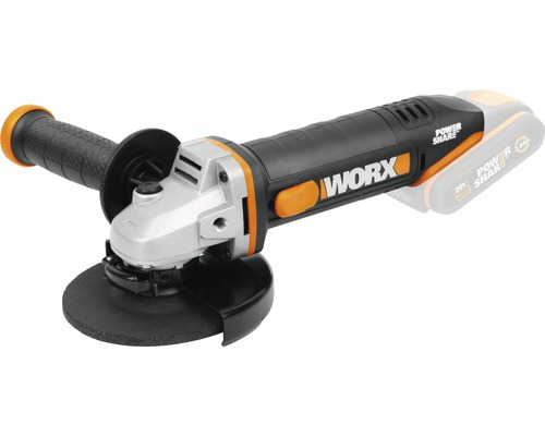 Polizor unghiular fără acumulator Worx WX803.9 20V 125mm, accesorii incluse Polizor unghiular cu acumulator Worx cu mâner