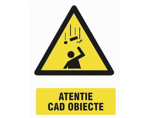 Indicator avertizare „Atenție - cad obiecte”