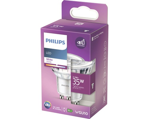 Bec LED Philips GU10 în ambalaj