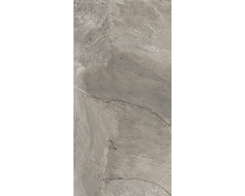 Gresie porțelanată gri cu aspect de piatră