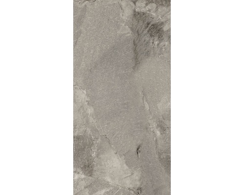 Placă de gresie gri cu aspect de piatră.