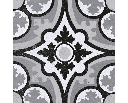 Model de gresie de podea cu decor geometric