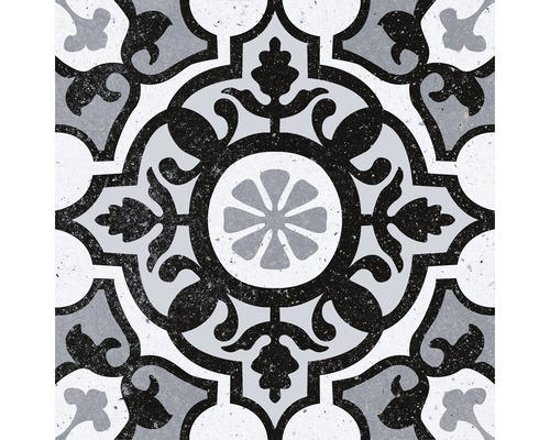 Placă decorativă de podea cu model floral