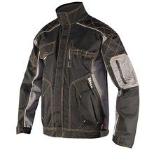Jachetă de lucru Ardon Vision din bumbac + poliester negru/gri, mărimea L-thumb-0