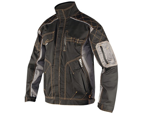 Jachetă de lucru Ardon Vision din bumbac + poliester negru/gri, mărimea L-0