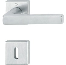 Set clanță cu rozetă pătrată pentru uși de interior
