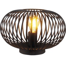 Lampă de masă decorativă cu abajur din fâșii metalice