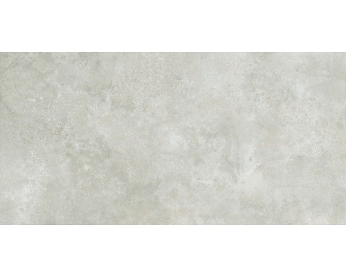 Gresie exterior / interior porțelanată rectificată Metallique gri deschis 30x60 cm Model de faianță cu suprafață mată