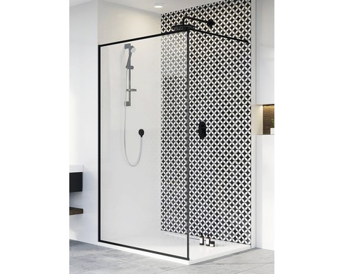 Duș Walk In Radaway Modo New Black II Frame, 100x200 cm, sticlă transparentă, profil negru Duș Walk In Radaway Modo New Black II Frame, 100x200 cm, sticlă transparentă, profil negru