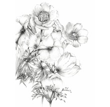 Fototapet vlies XXL2-1035 Embroidery 184x248 cm