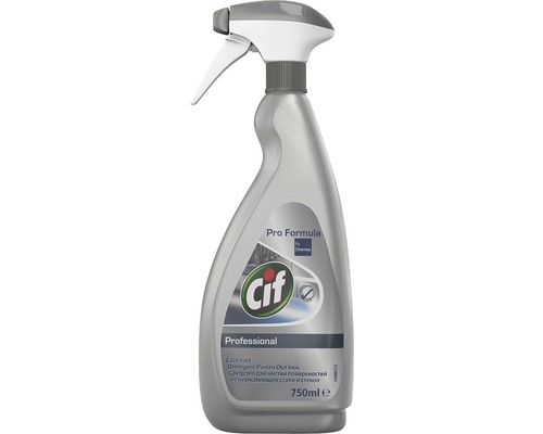 Soluție curățat geamuri și oțel inoxidabil Cif Professional 750ml