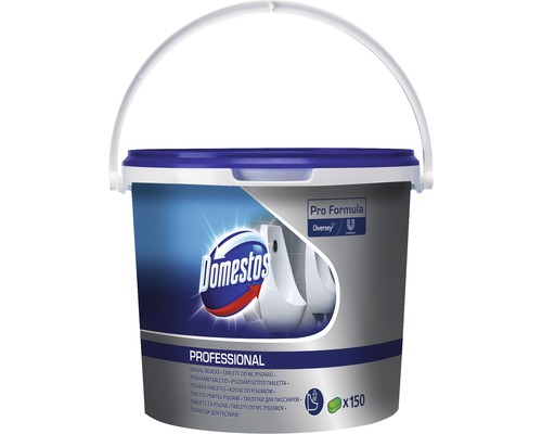 Găleată cu pastile pentru pisoar Domestos Professional, 150 bucăți