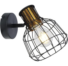 Lumină de perete cu abajur din grilaj metalic