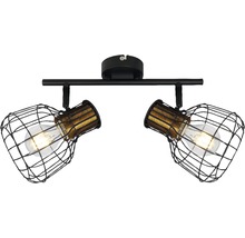 Șină spoturi Grimy E27 max. 2x40W, negru/bronz