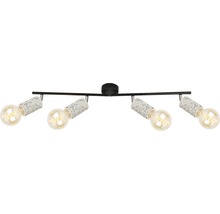 Șină spoturi Simply E27 max. 4x40W, negru/gri beton