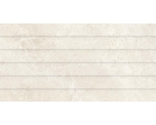 Gresie exterior / interior porțelanată glazurată Cream Decor bej structurată 30x60 cm