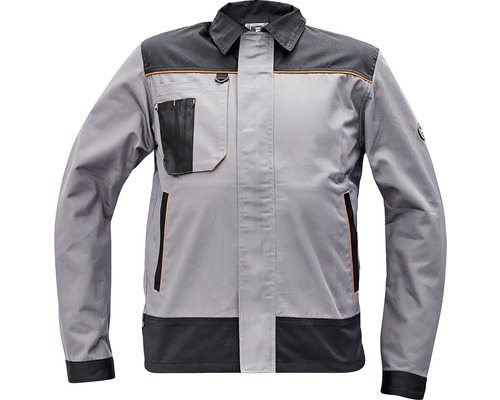 Jachetă de lucru Cerva Cremorne din bumbac + poliester gri/negru, mărimea 52