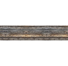 Perete din lemn cu scânduri orizontale