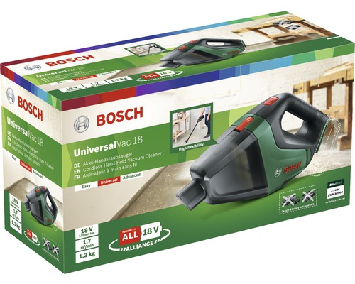 Aspirator portabil cu acumulator Bosch UniversalVac 18 în cutie