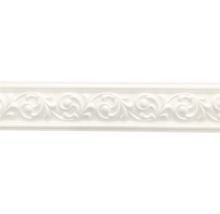 Baghetă decorativă polistiren expandat, albă, 200x8,5x1,4 cm-thumb-0