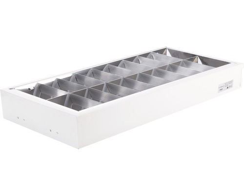 Corp iluminat Novelite G13 T8 max. 2x18W, montaj aplicat, incl. droser+starter Corp de iluminat încastrat cu inserție de grilă