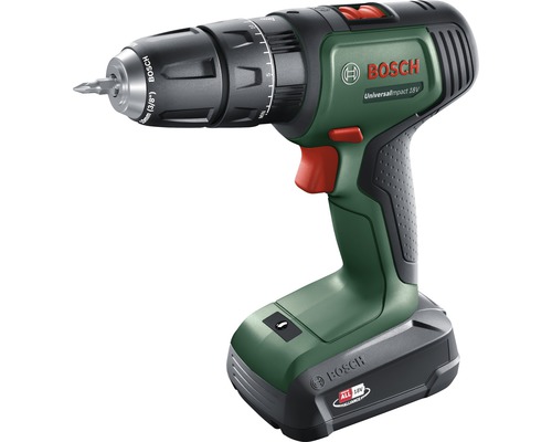 Mașină de găurit & înșurubat cu percuție cu acumulator Bosch UniversalImpact 18V max. 34Nm, incl. 1 acumulator